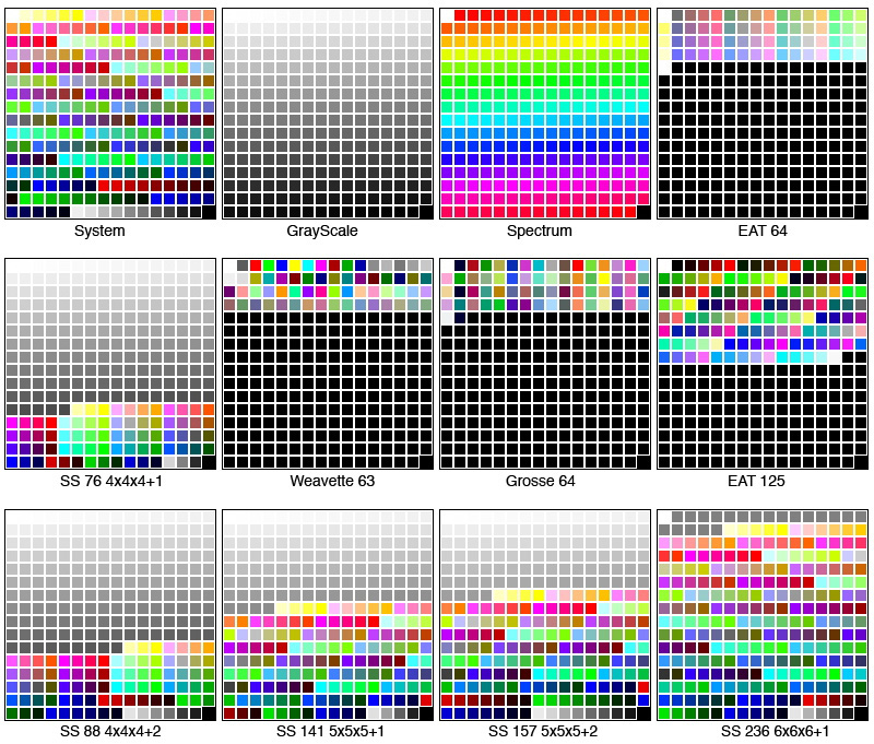 Standard Palettes